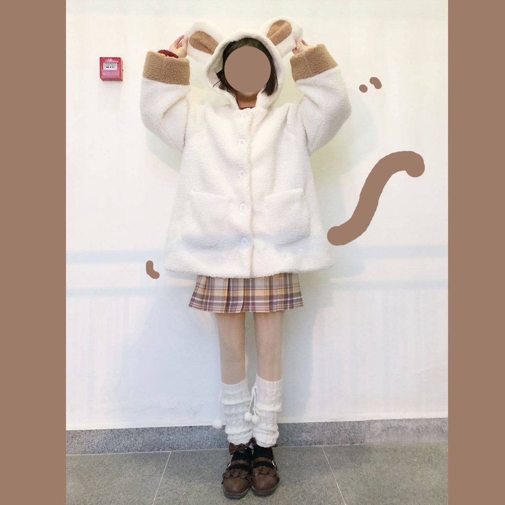 Áo Sweater Có Tai Thỏ Dễ Thương Thoải Mái Phong Cách Nhật Bản Cho Nữ