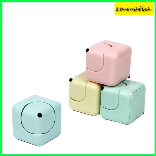 Hàng Sẵn Sàng!! Con Quay Đồ Chơi Fidget Spinner HìNh KhốI Vuông NhiềU MàU SắC GiúP GiảM Stress