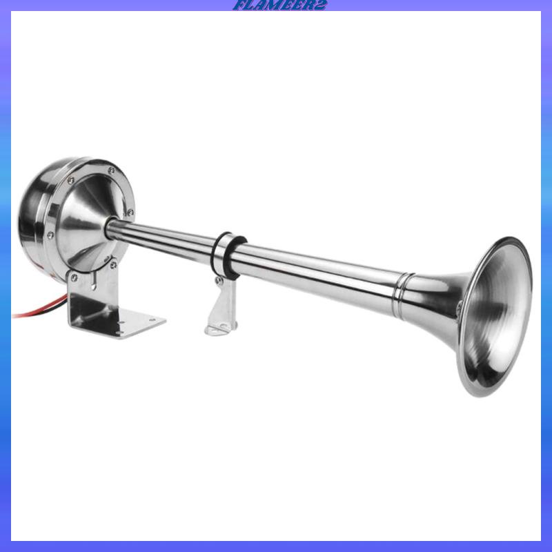 Kèn Đơn 24V 150DB Âm Thanh Siêu Lớn Cho Xe Tải / Tàu Thuyền / SUV / Flameer2