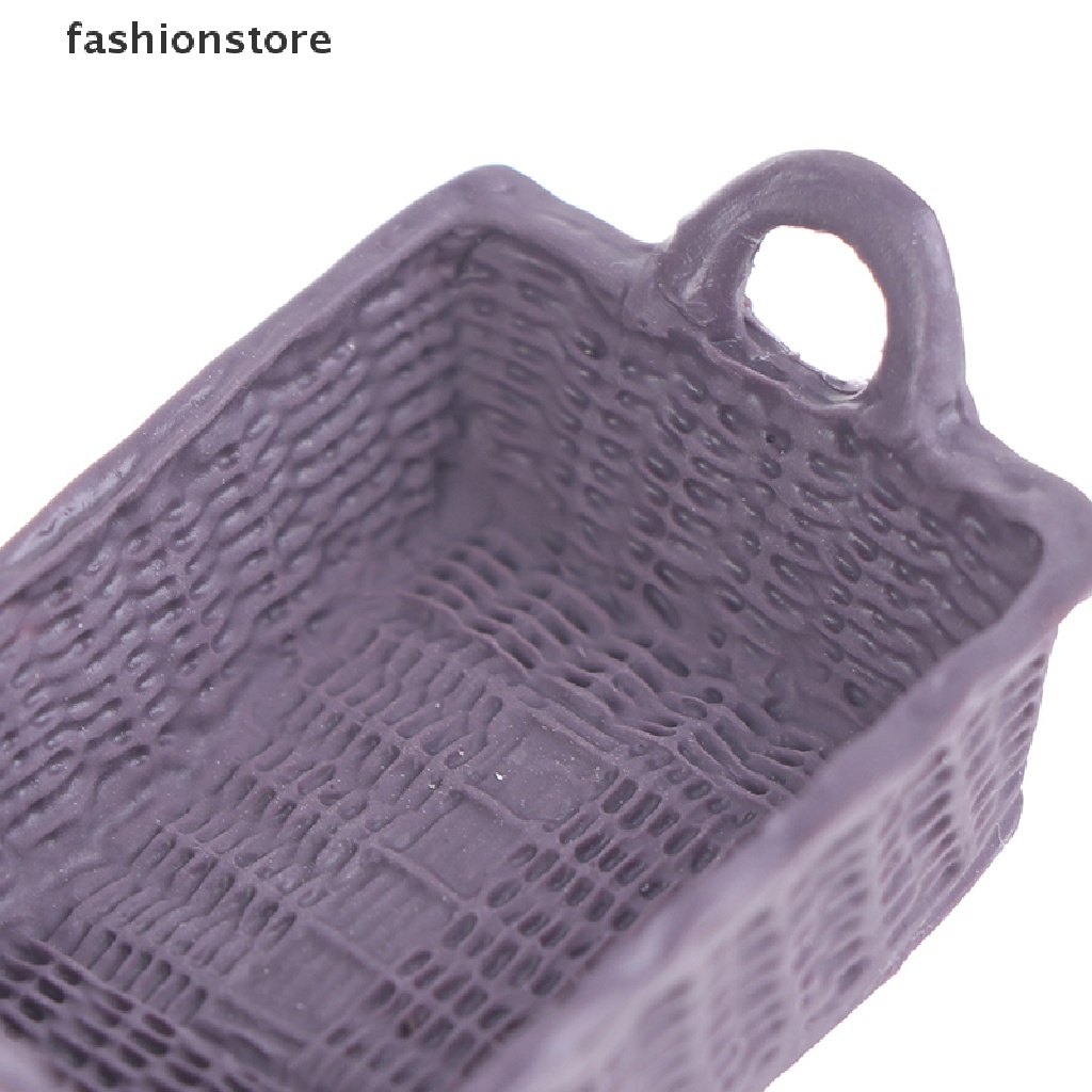 💥💥Giỏ Đựng Đồ Mini Bằng Nhựa Resin Tỉ Lệ 1 / 12 Trang Trí Nhà Búp Bê