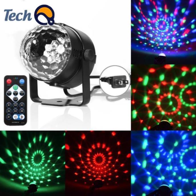 Đèn nháy theo nhạc led cầu mini, đèn bar chớp nhiều màu đẳng cấp có điều khiển từ xa