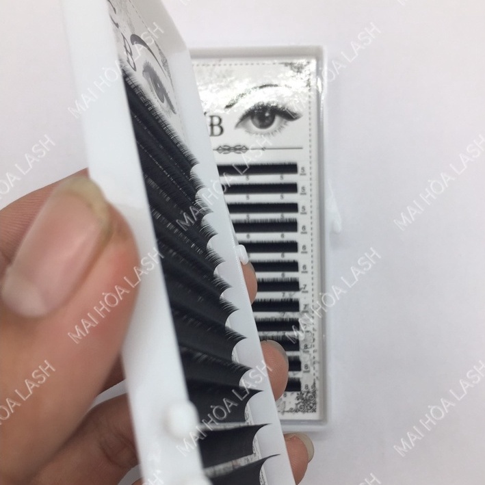 Mi KHAY dưới cong J _ B mix  mm _ Dụng cụ nối mi _Mai Hòa Lash