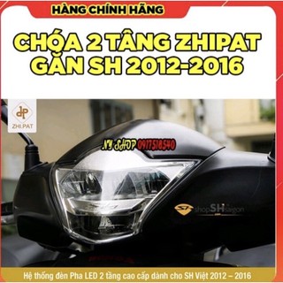 Đèn pha led 2 tầng zhipat lắp cho đầu sh việt 2012-2016