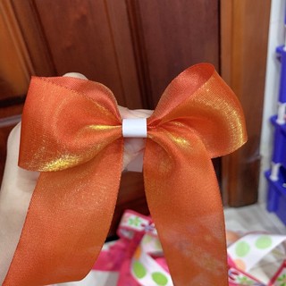 Ruy băng lụa 3,8cm cam (ribbon)