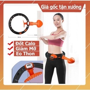 Vòng Lắc Eo Bụng Thông Minh HULA HOOP Đếm Số Tự Động, Massage Cơ Bụng, Giảm Mỡ Hiệu Quả Tại Nhà Bảo Hành 12 Tháng