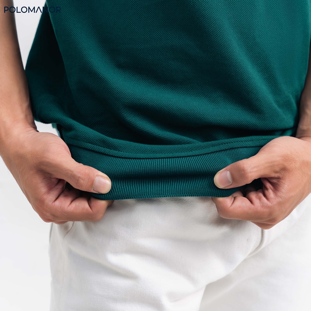 Áo Polo nam ngắn tay ALAN form rộng, vải cá sấu cotton UNI, nam tính, thanh lịch, sang trọng - POLOMANOR