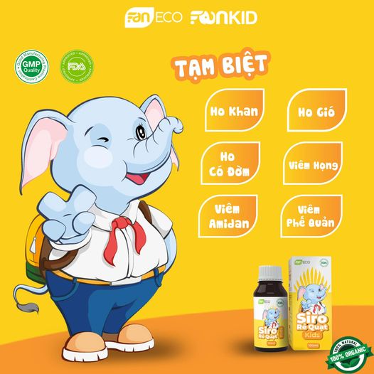 Siro ho rẻ quạt kids Faneco lọ 100ml