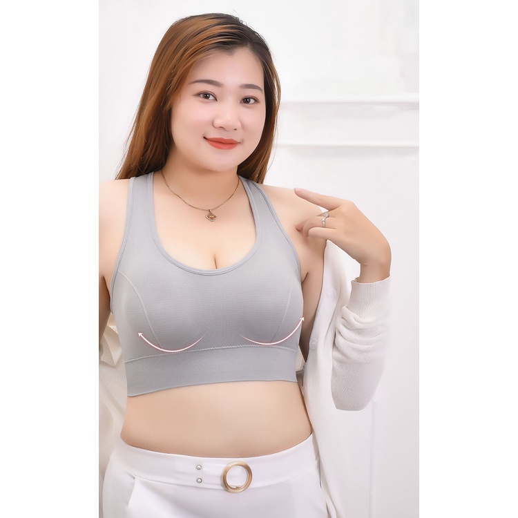 Áo Bra Big Size Tập Gym Yoga Chạy Bộ Lưng Chữ X Khóa Cài L2205