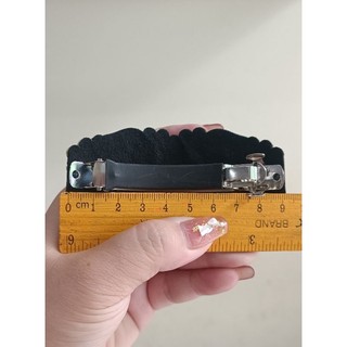 Kẹp tóc đuôi đính đá màu - bướm oval
