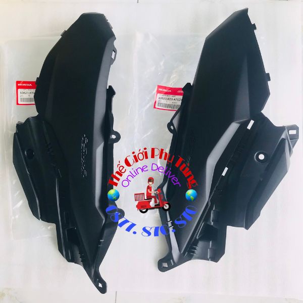 Nhựa nhám - Cốp Fi ốp gác chân Vario - Click 2018- 2021 Zin Honda Thái Lan - 83620-K59-A70ZA/ 83520-K59-A70ZA