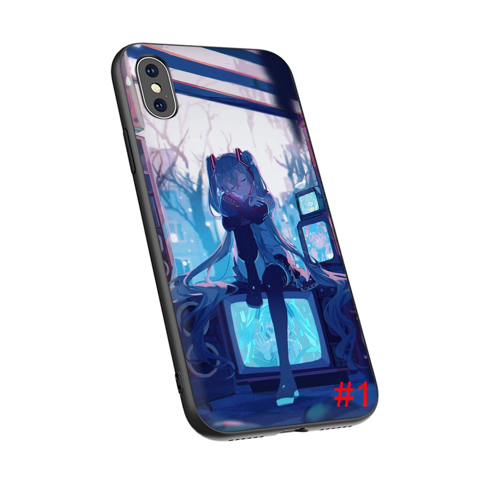 Ốp Điện Thoại Silicon Mềm Hình Anime Hatsune Miku Cho iphone 11 12 13 Pro Max Mini 45HNH