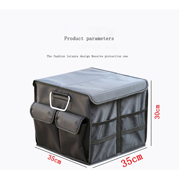 Hộp đựng đồ gấp gọn để sau cốp xe hơi ô tô -Túi Đựng Đồ Để Cốp Ô Tô VERSION 3