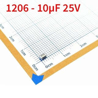 Tụ dán 106k 10uf 25v 1206 smd 10%