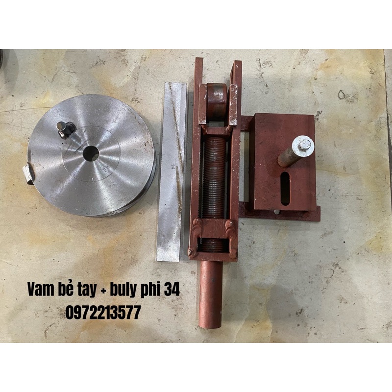 Bộ vam bẻ tay to + Buly tròn phi 34 ( có tách lẻ )