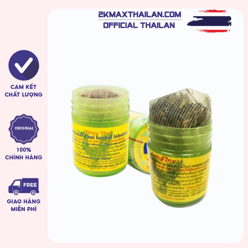 Hủ Dầu Hít Mũi HONG THAI BRAND Thái Lan , giảm xoang , nghẹt mũi