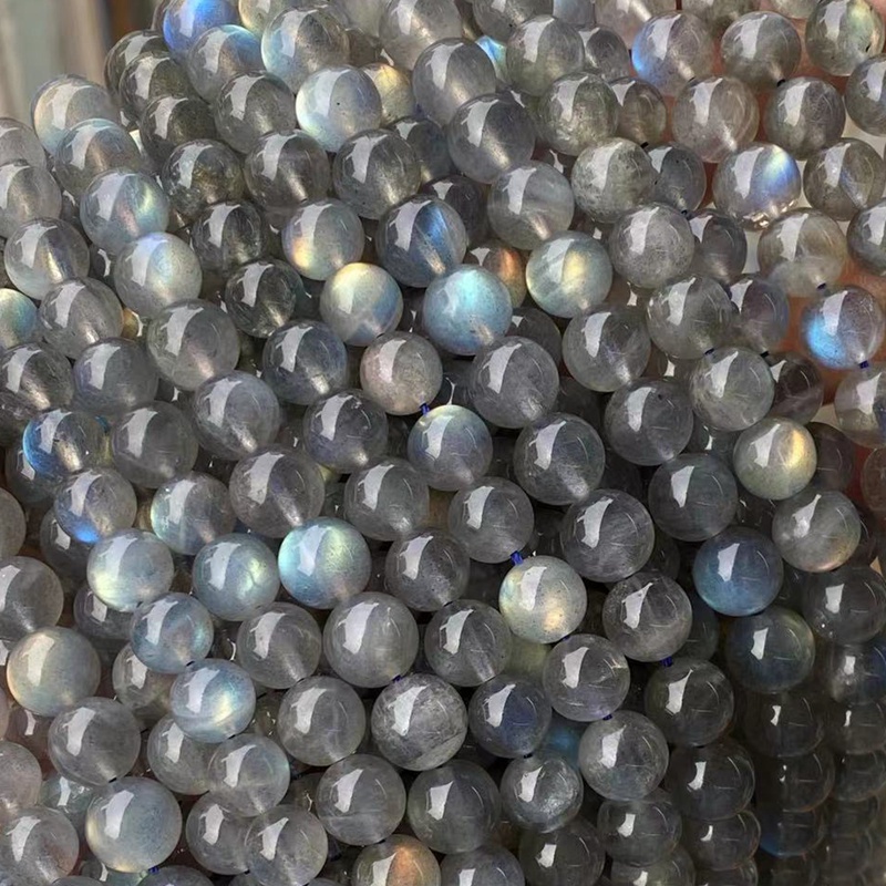 Chuỗi Hạt Đá Labradorite Tự Nhiên Chất Lượng Cao