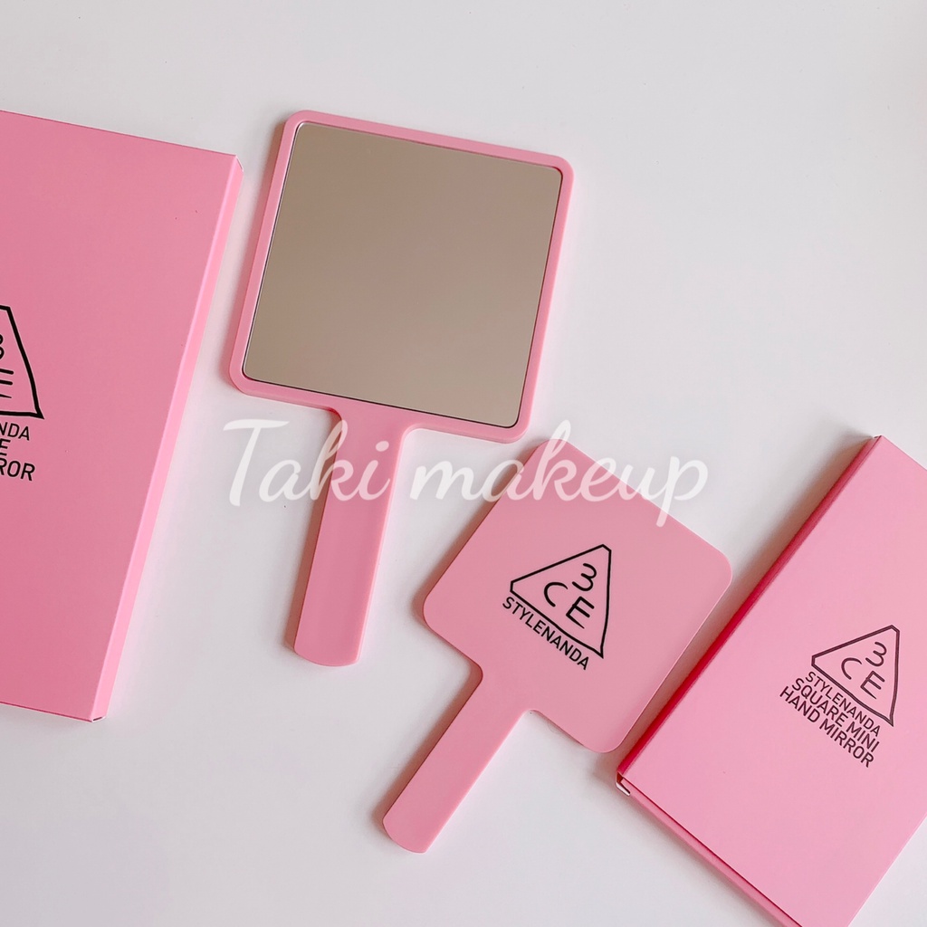 Gương Cầm Tay 3CE Square Hand Mirror Dáng Vuông 120 x 217mm