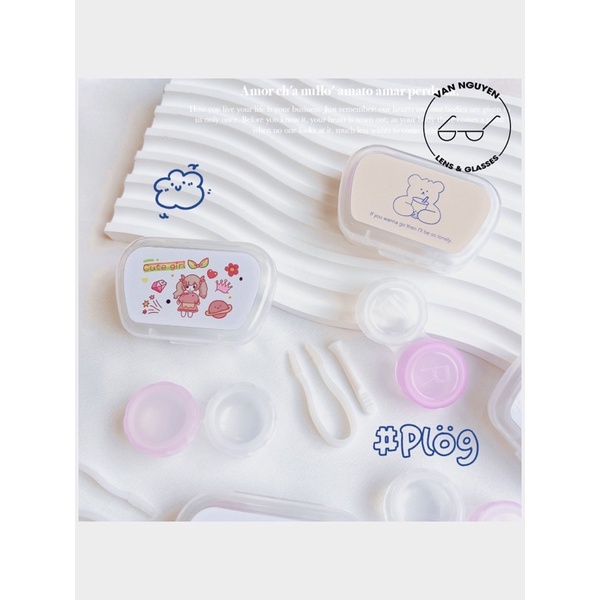 Bộ dụng cụ đeo lens kèm gương