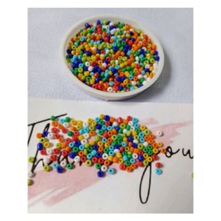 50g hạt cườm 3mm nhiều màu