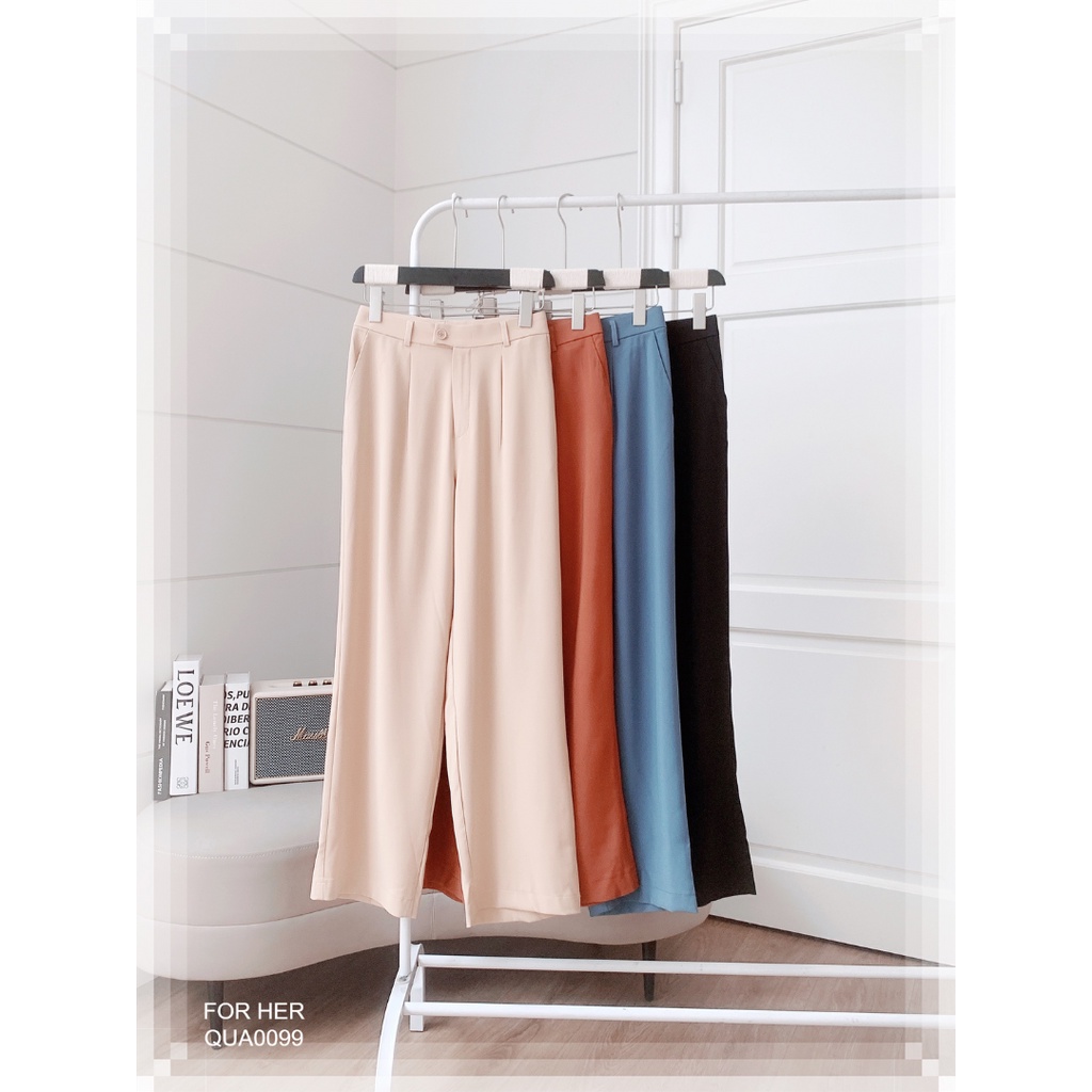 Quần culottes FOR HER nút lệch QUA0099