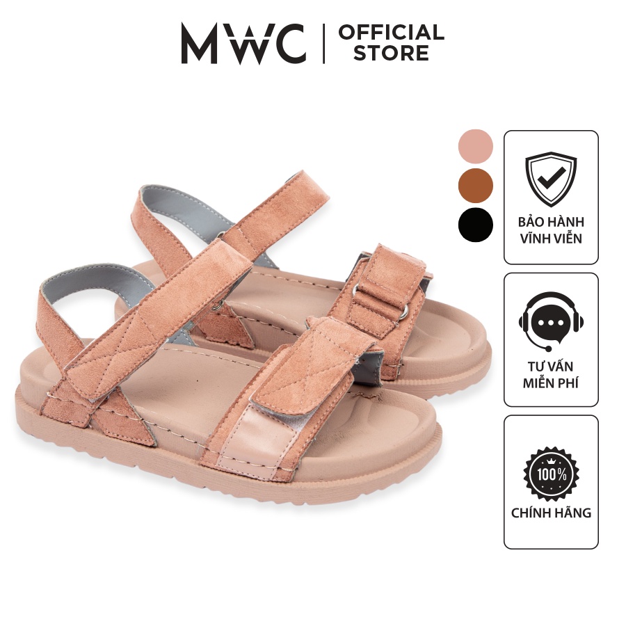 Giày MWC 2902 - Giày Sandal Quai Ngang Đế Bánh Mì Basic Thời Trang