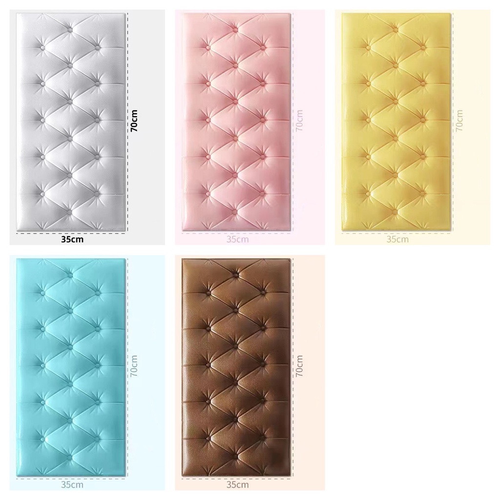 Miếng Dán Tường 3D Bằng Xốp Tự Dính Chống Nước Chống Va Chạm Trang Trí Nhà Cửa