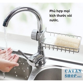 Gía treo vòi nước rửa chén, chất liệu Inox, rổ treo vòi nước phòng tắm tiết kiệm không gian nhà bạn GD193-RTVN-Inox