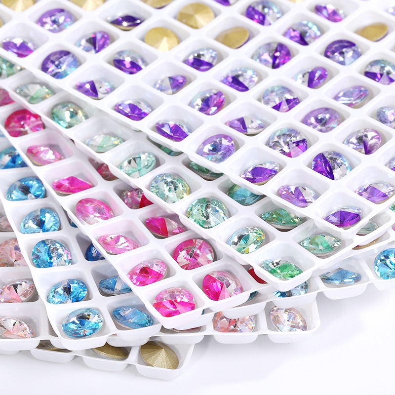 Mới Mũi Khoan Vệ Tinh K9 Đính Đá Trang Trí Móng Tay DIY 10pcs