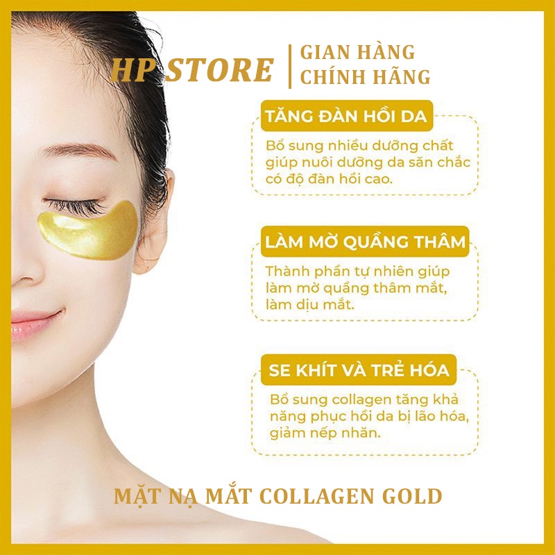 Mặt Nạ Mắt Collagen Gold Crystal Eyes - Giảm Quầng Thâm Nếp Nhăn Chống Lão Hoá Cho Mắt | BigBuy360 - bigbuy360.vn