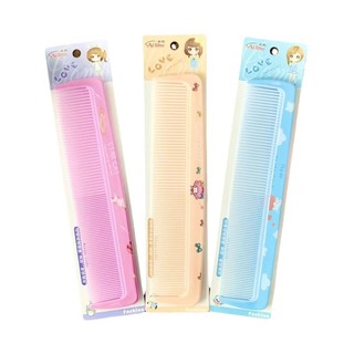Lược chải tóc bằng nhựa in hình dễ thương hai đầu dạng dẹp