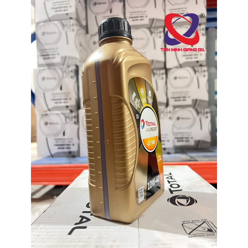 Nhớt xe máy bôi trơn cho động cơ TOTAL Hi Perf 4T 700 10W40