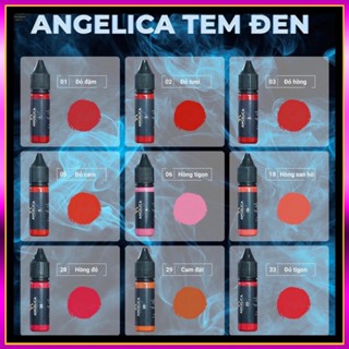 Mực Angelica Tem Đen Phun Xăm Bám Nhanh Bong Đậm 15ML - Mực Nga Chính Hãng