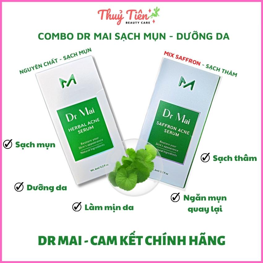 Dr mai serum sạch mụn sạch thâm 6ml giúp làm sạch rất cả các loại mụn và sạch thâm sau mụn dưỡng da đều màu trắng sáng