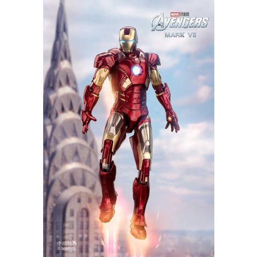 ZDTOYS ZD TOYS IRON MAN MÔ HÌNH NGƯỜI SẮT AVENGERS SIÊU NGẦU CAO 18CM CÓ HIỆU ỨNG MÀU METALLIC