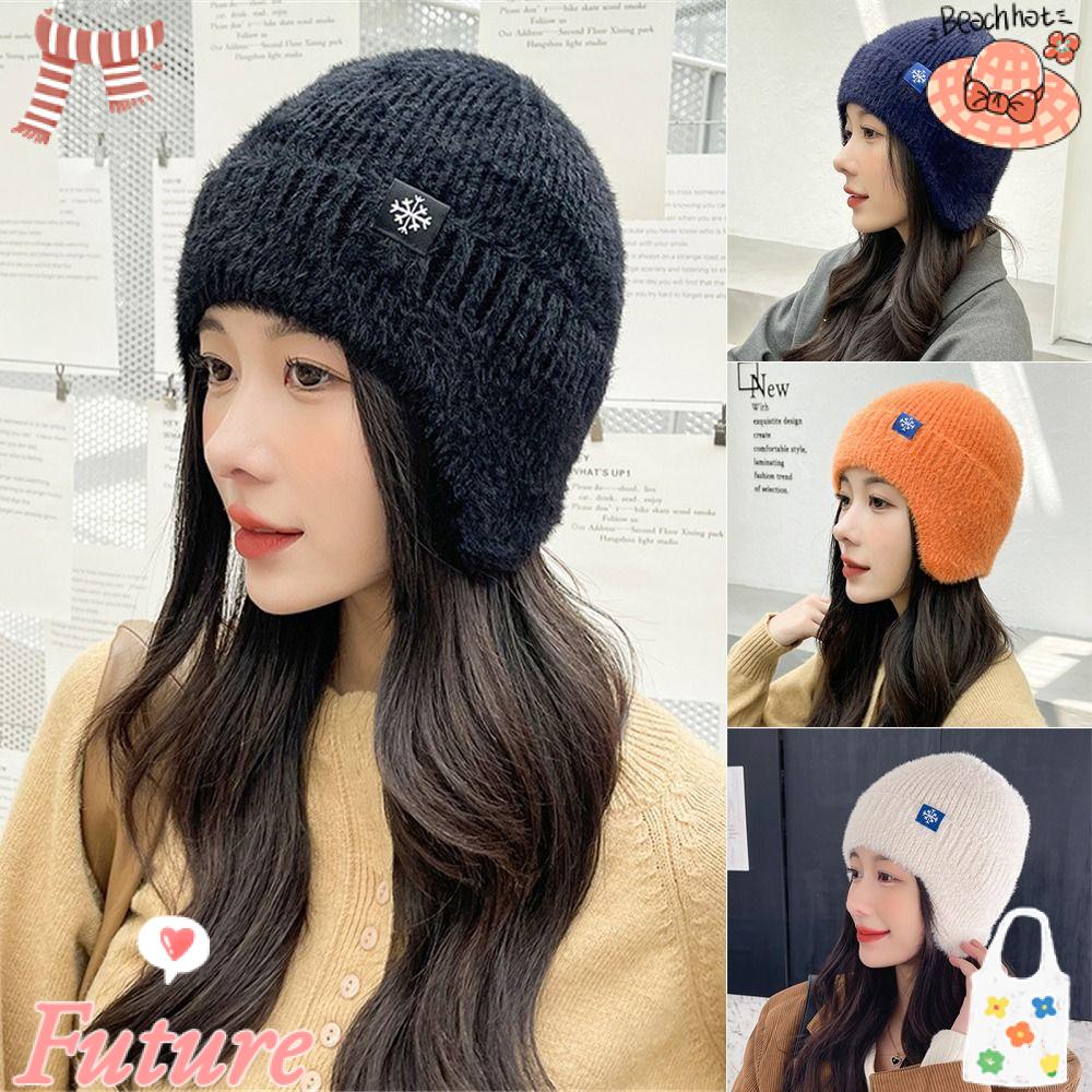 Mũ Len Dệt Kim Thời Trang Dành Cho Nữ