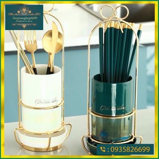 Ống sứ cắm đũa cao cấp