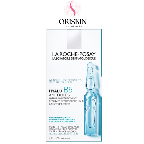 La Roche Posay Tinh Chất Chuyên Biệt Giúp Dưỡng Ẩm, Phục Hồi Da La Roche Posay Hyalu B5 Ampoules 7 ống x 1.8ml