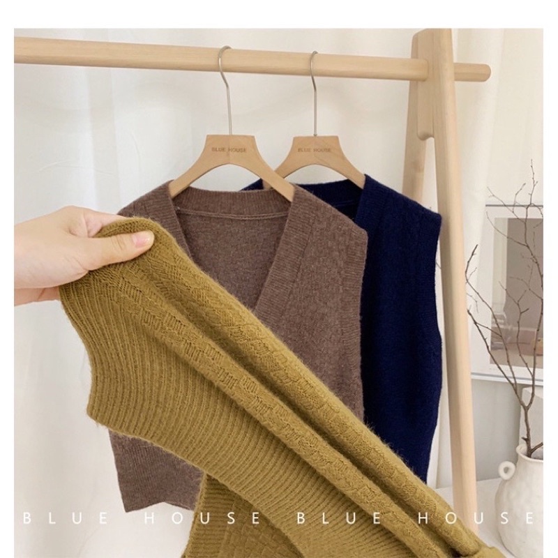 Áo ghile len hai khuy hàng qc,áo gile siêu đẹp A276