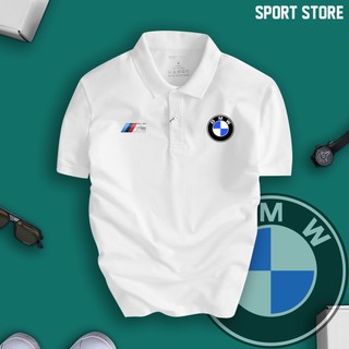Áo Thun Polo có cổ ngắn tay BMW Nam Nữ Cao Cấp, cotton thoáng mát, không bông xù trẻ trung