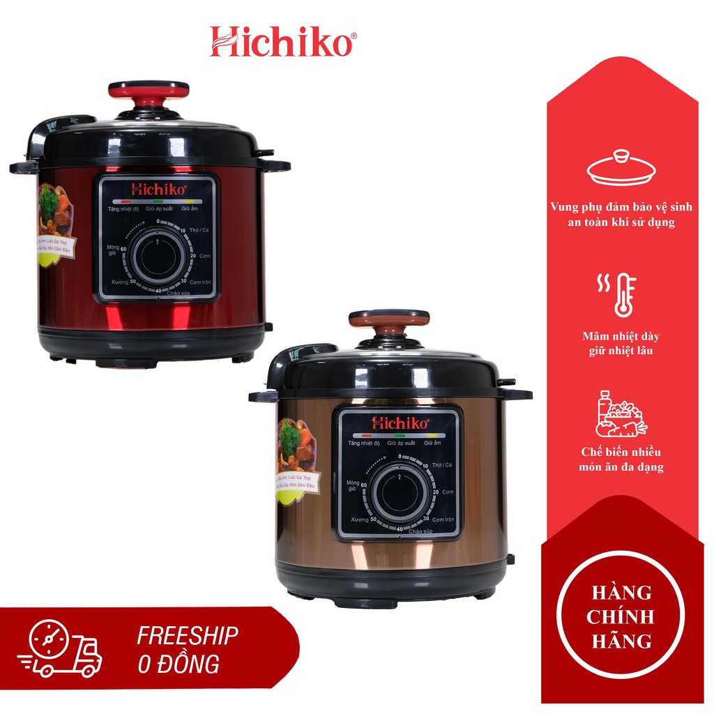 Nồi Áp Suất Đa Năng HICHIKO 6L - HC 1863