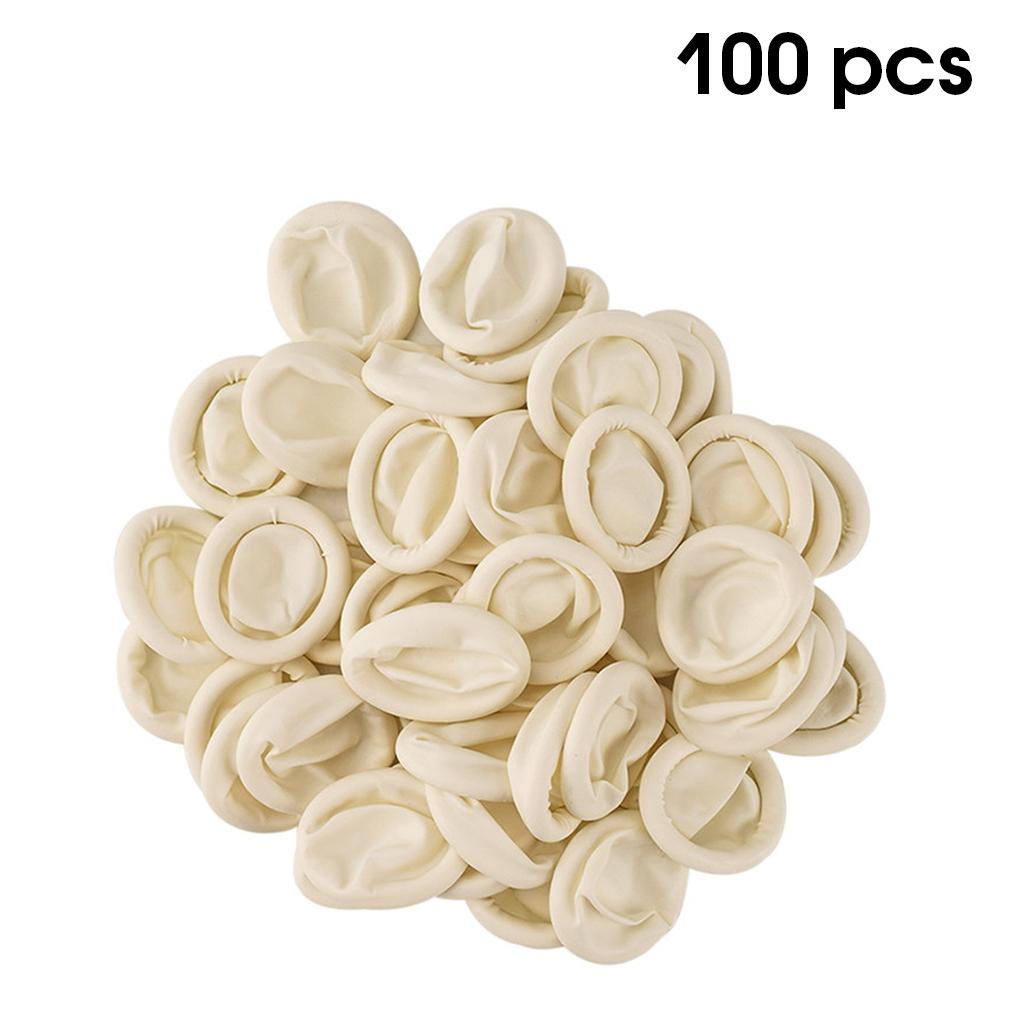 Set 100 Vỏ Bọc Bảo Vệ Đầu Ngón Tay Linh Hoạt Dùng Làm Đồ Trang Điểm DIY