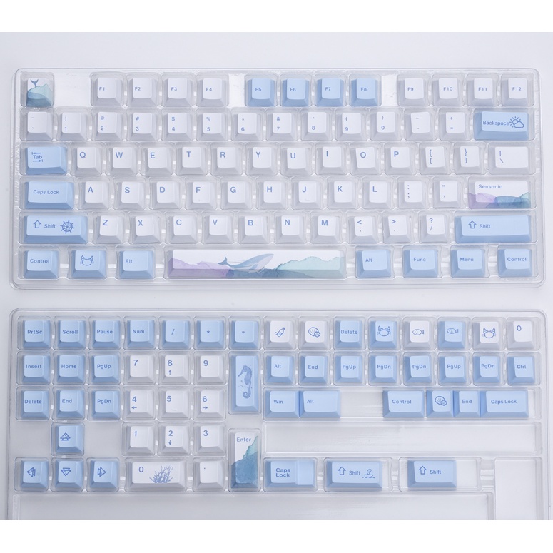 Bộ Keycap Màu xanh rgb hàng cao cấp