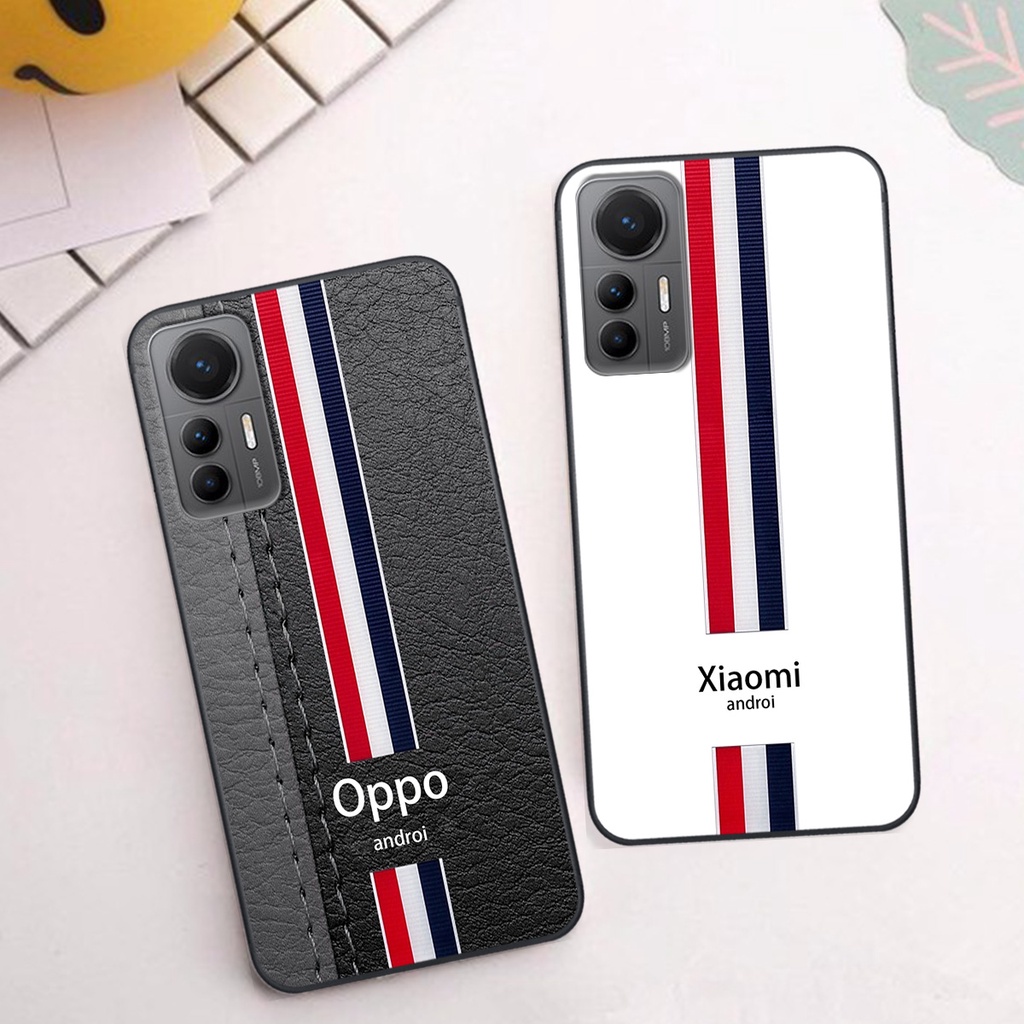 Ốp Xiaomi 12 lite in giả da phong cách thể thao, cá tính, thời trang
