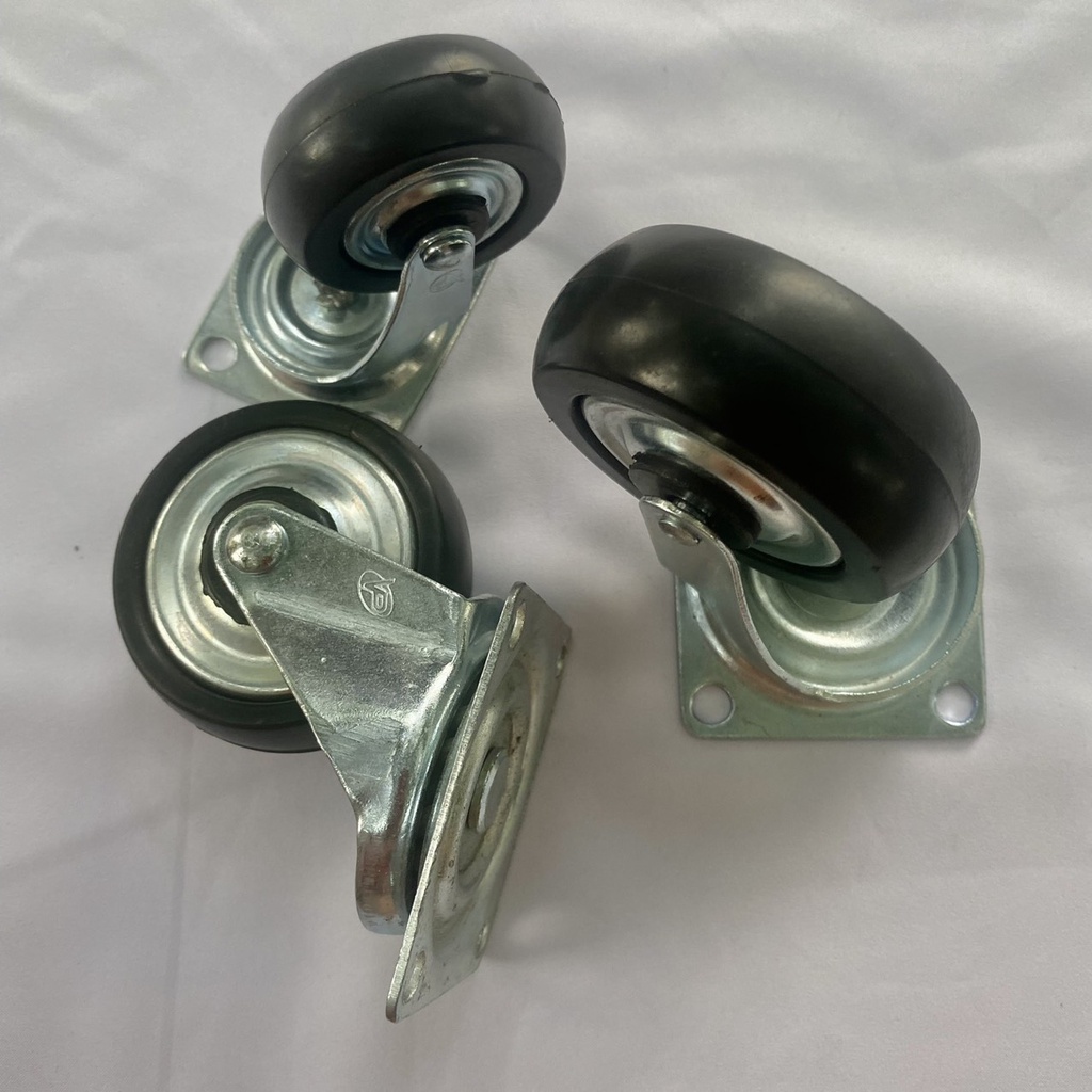 Combo 16 Bánh xe cao su 1 vòng bi đặc Bánh xe chịu tải trọng lên tới 100 kg Nguyên Việt chạy êm, bền chắc