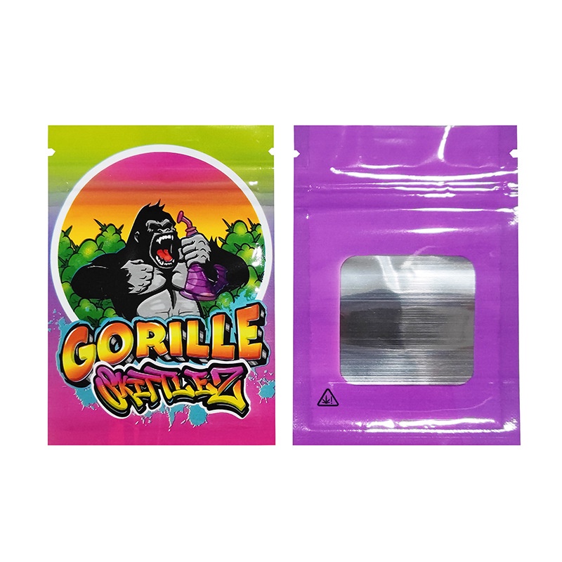 Set 100 Túi Zip Đựng Kẹo 1g Họa Tiết Hoạt Hình Dễ Thương