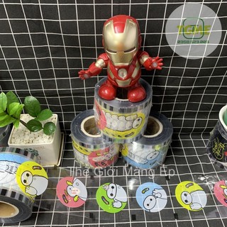 Cuộn màng ép ly nhựa pp 2400 hình-mẫu robot cute