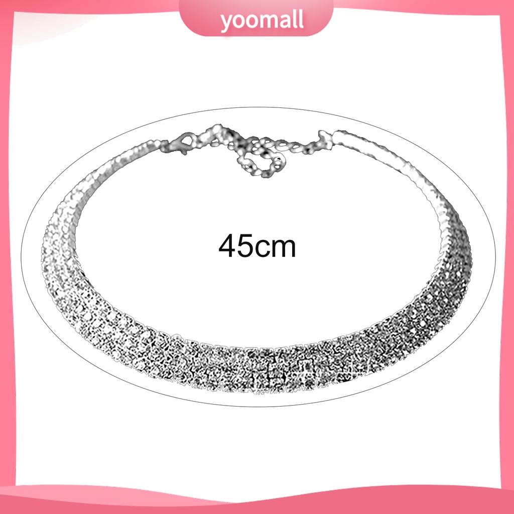Vòng Cổ Choker Đính Đá Thanh Lịch Thời Trang Cho Nữ
