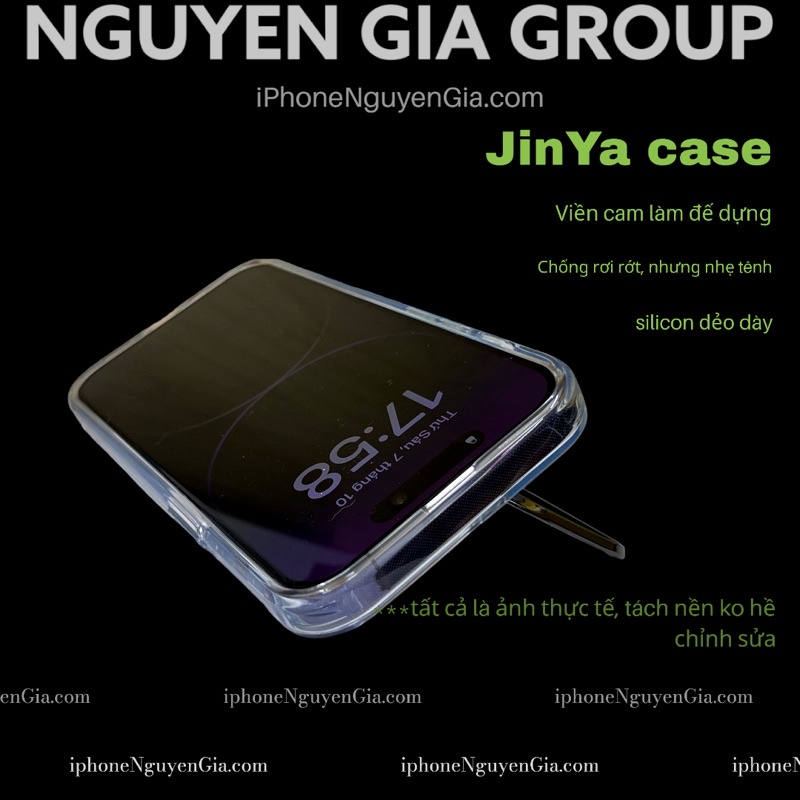 Ốp iPhone 14 pro max silicon dẻo chống chọi liệng - Ốp chống shock iP 14 Plus thông minh Nguyễn Gia group Cao Đạt Q5