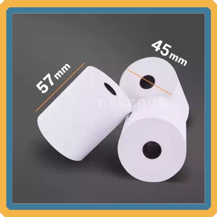 GIẤY IN BILL K57x45 K58x45 Giấy in nhiệt 58m K57mm phi 45