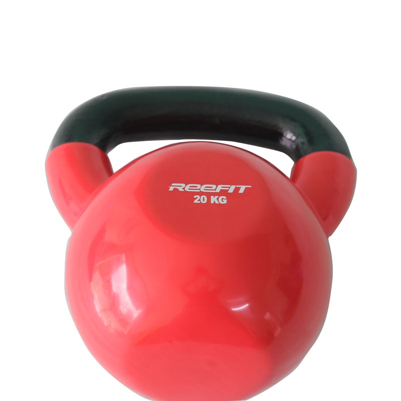 Tạ bình vôi tạ quai xách tạ ấm bọc cao su cao cấp 20kg Reefit Sport